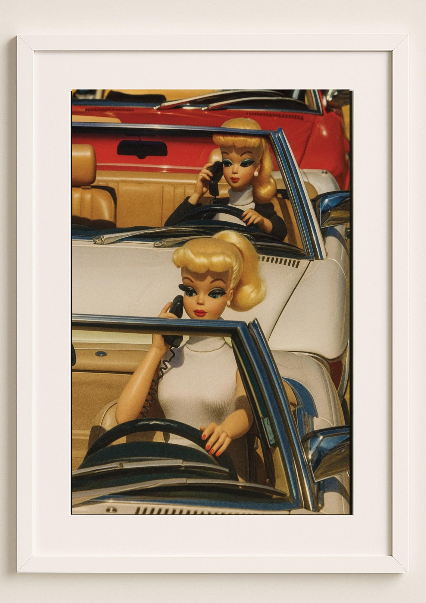 Convertible Girls Art Print – Slim Aarons Inspired Vintage Glam Wall Art