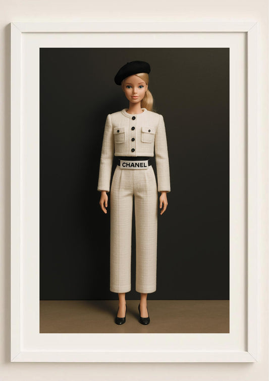 Parisian Muse Art Print – Modern Fashion Minimalist Wall Art