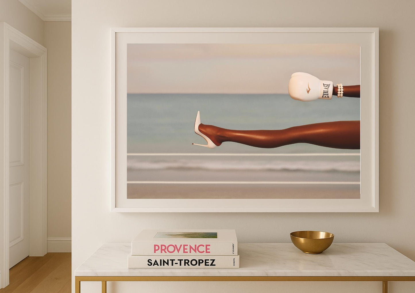 Knockout Art Print – Modern Glamour Empowerment Portrait