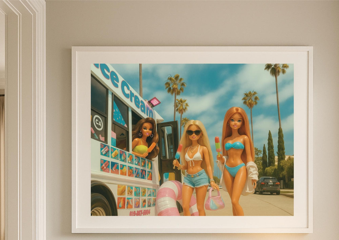 California Dream Art Print – Slim Aarons Inspired Summer Glam