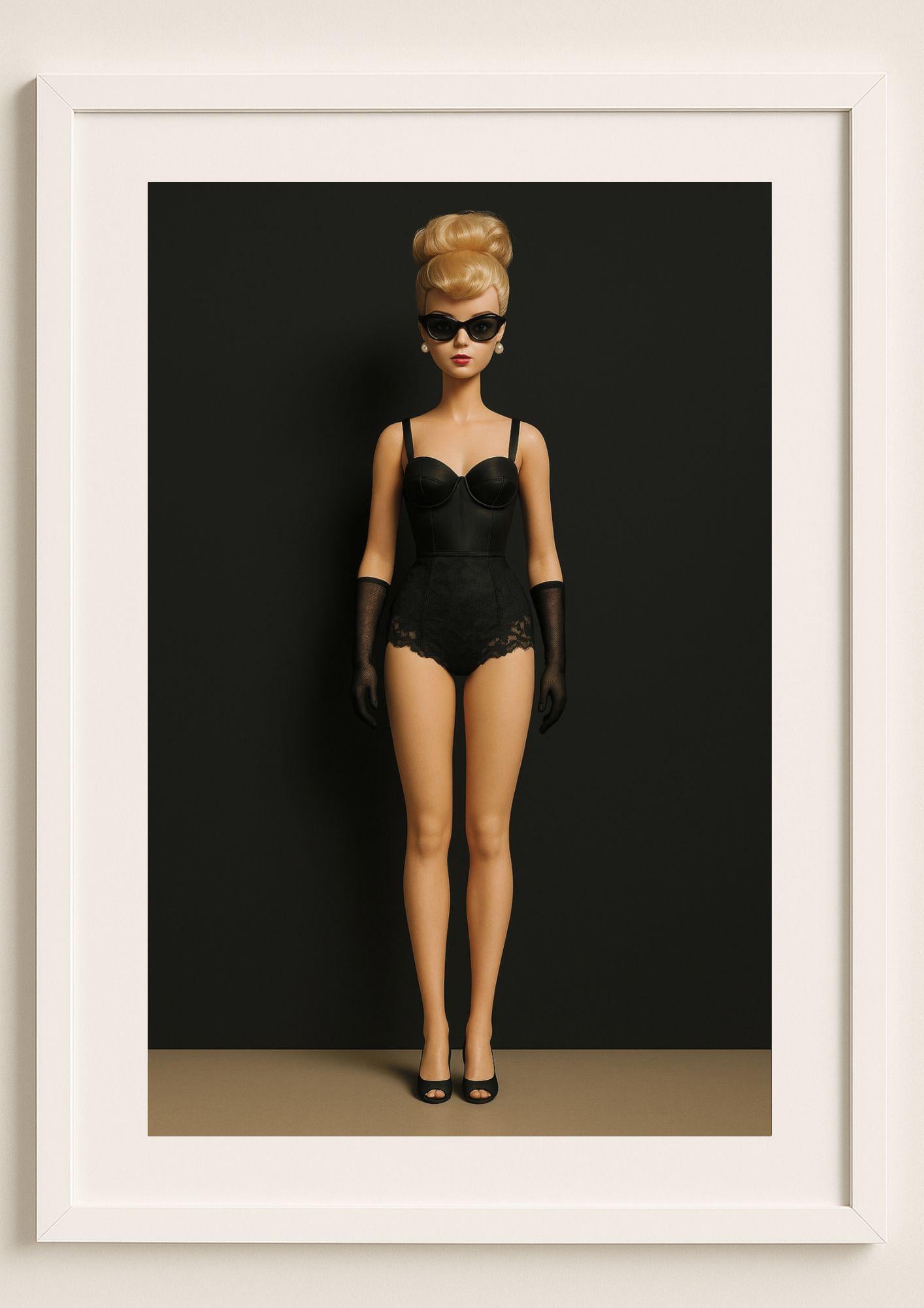 Midnight Martini Art Print – Modern Glamour Portrait