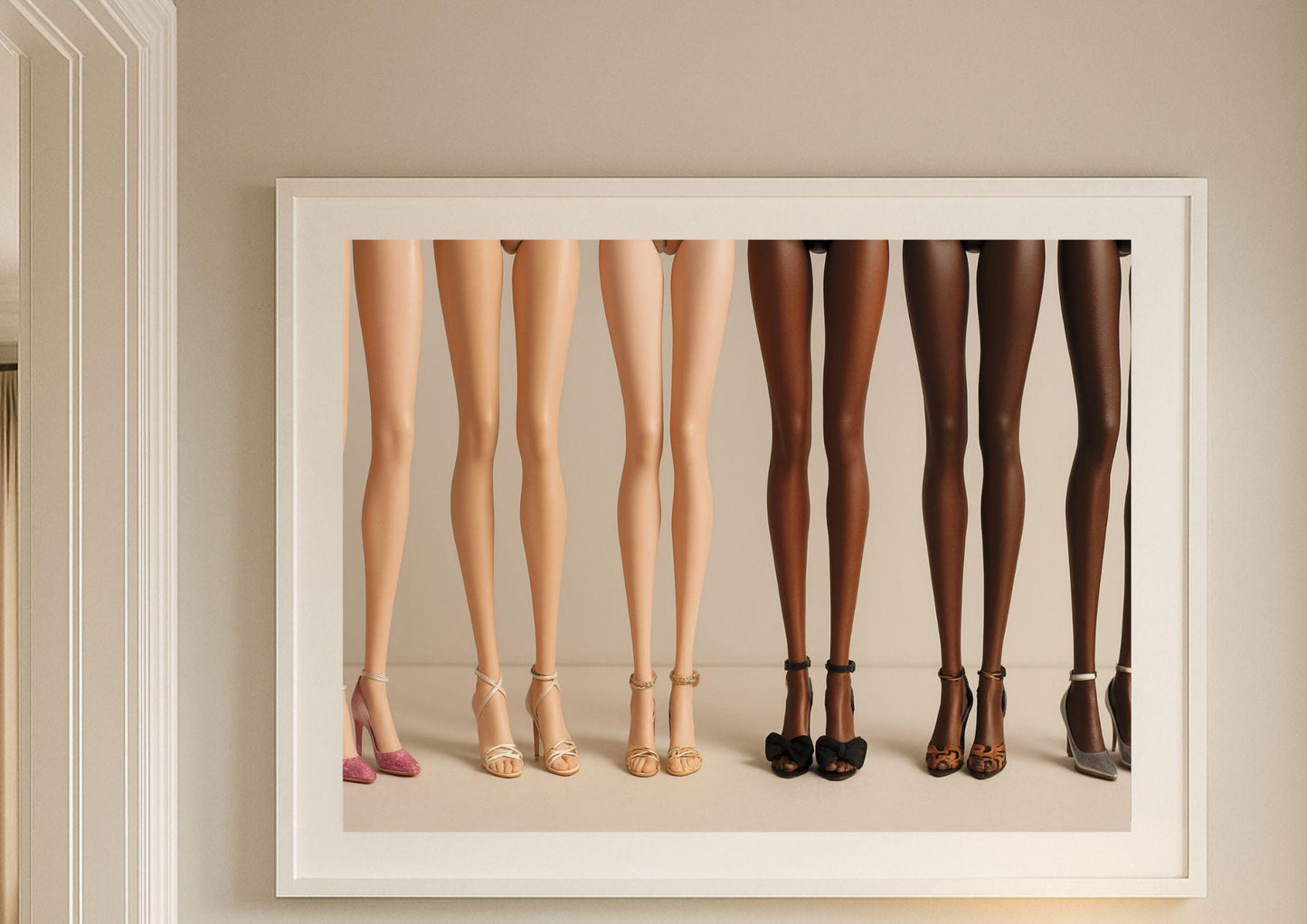 Heels in Harmony Art Print – Modern Fashion Diversity Wall Art