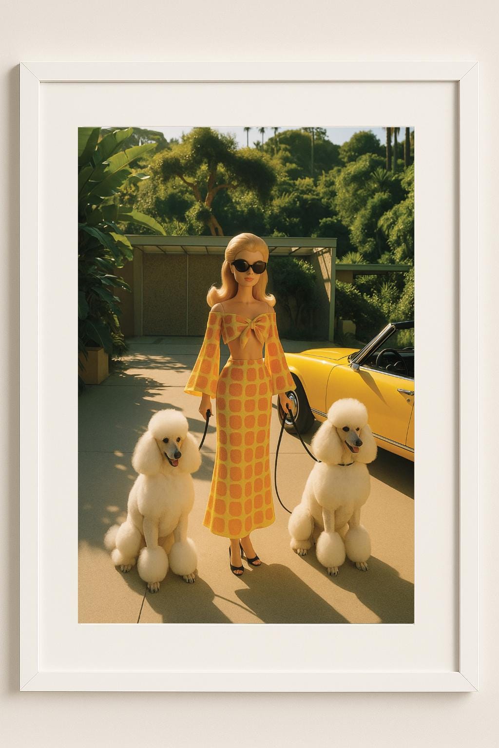Palm Springs Glamour Art Print – Slim Aarons Inspired Fashion Wall Art