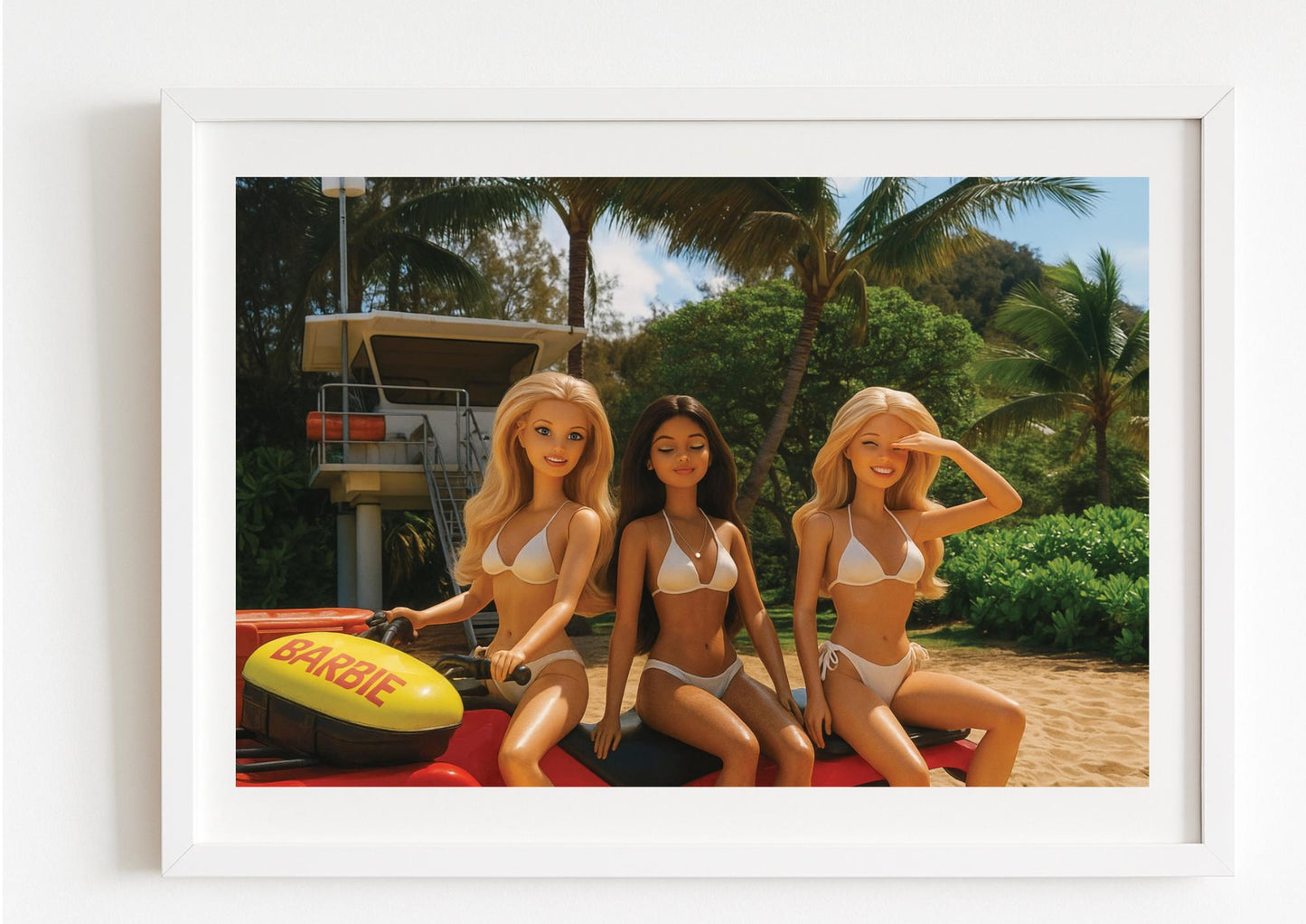 Beach Club Art Print – Slim Aarons Inspired Summer Glamour Photography