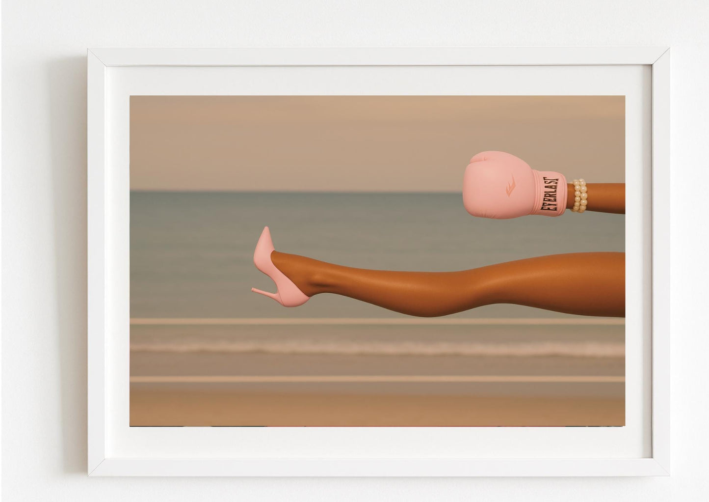 Feminine Strength Art Print – Modern Glam Empowerment Wall Decor