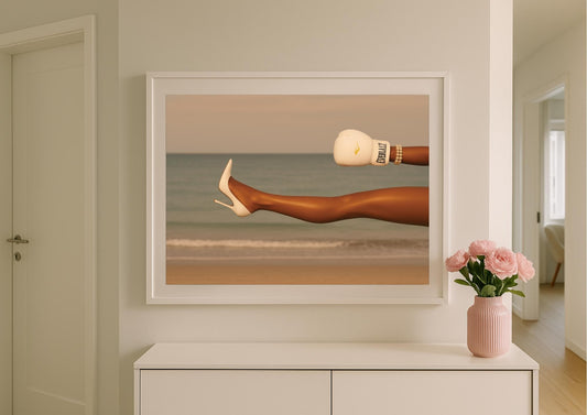 Power & Poise Art Print – Modern Feminine Strength Wall Decor