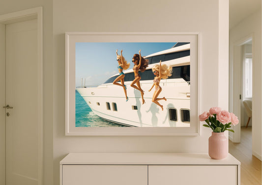 Luxury Summer Art Print – Slim Aarons Inspired Poolside Chic Photography
