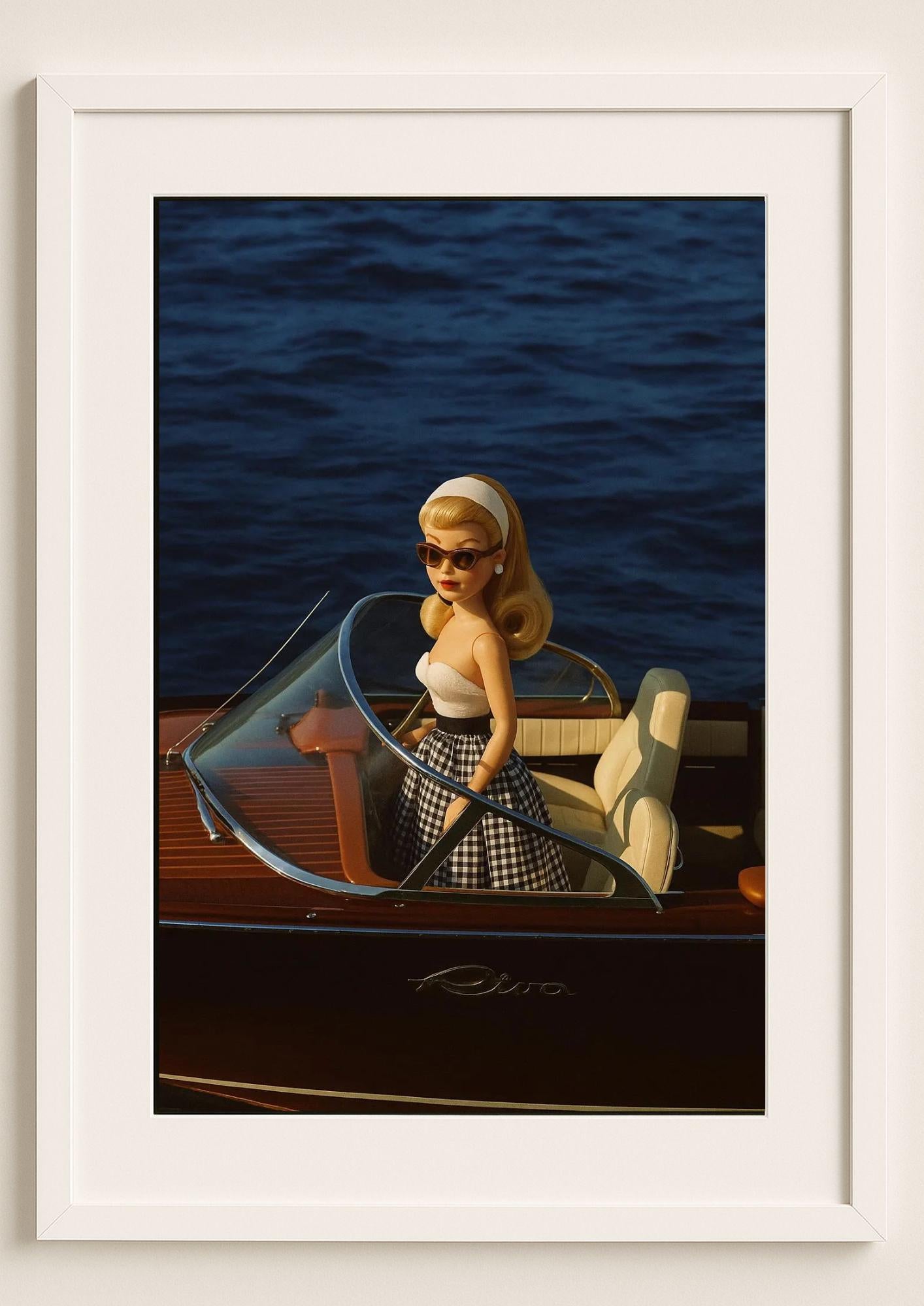 La Dolce Vita Boat Art Print – Slim Aarons Inspired Coastal Glamour Wall Art