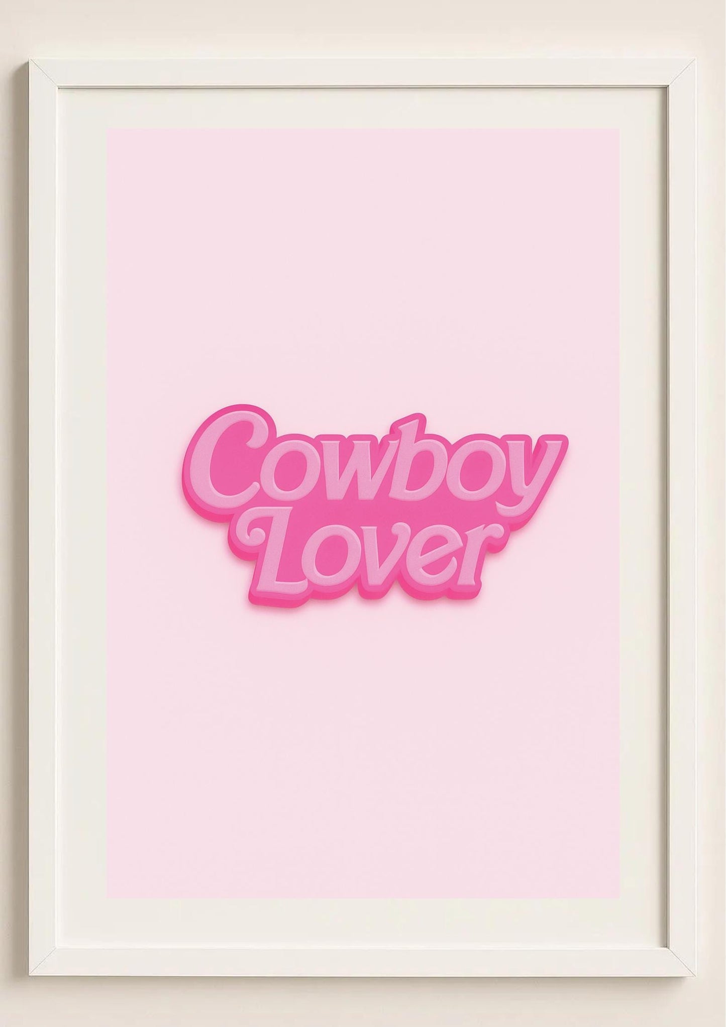 Cowboy Lover Art Print – Modern Western Pop Art Wall Decor