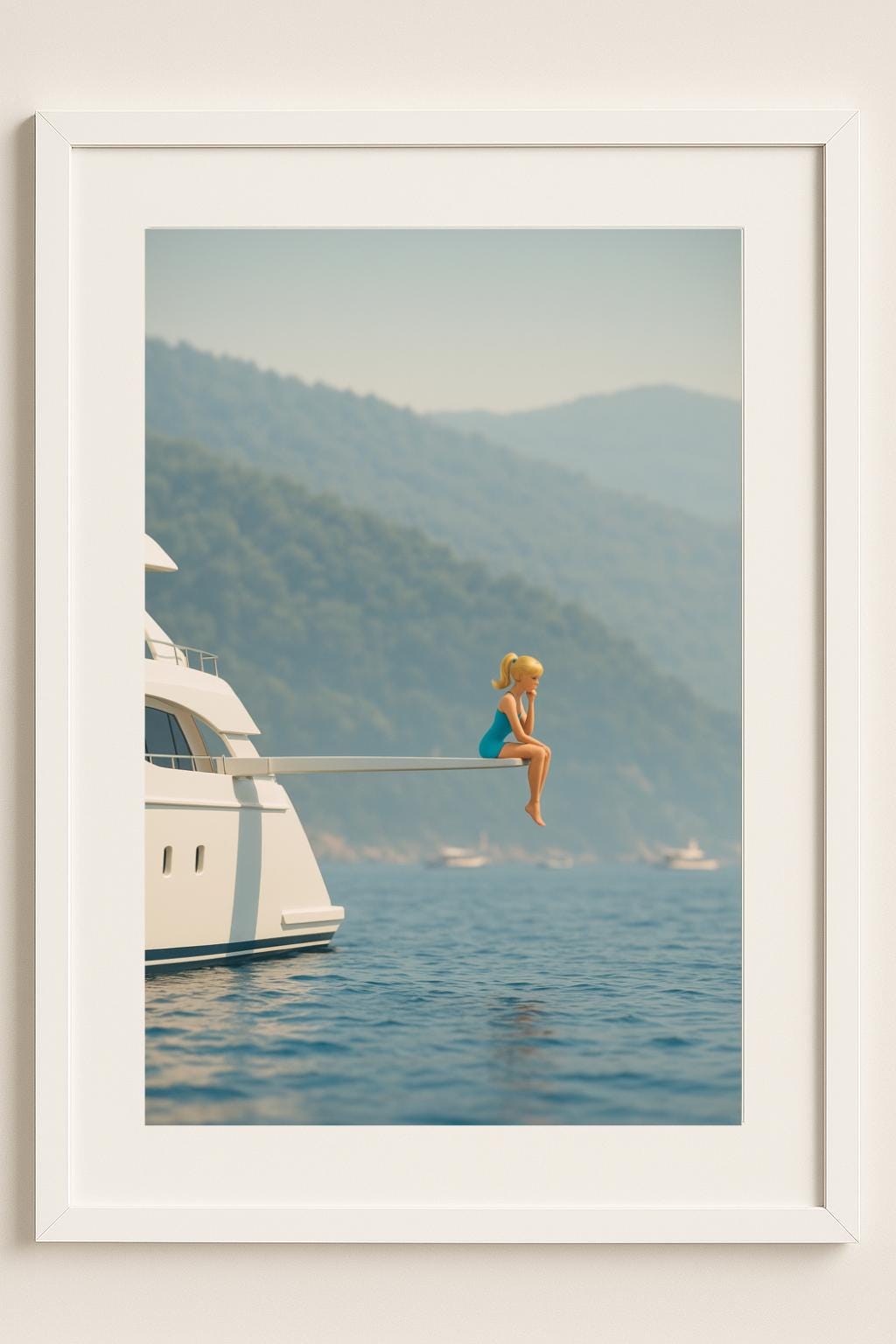 Luxury Coastal Wall Art – Slim Aarons Inspired Seaside Serenity Print