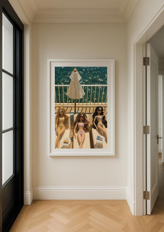 Luxury Riviera Art Print – Slim Aarons Inspired Poolside Wall Art