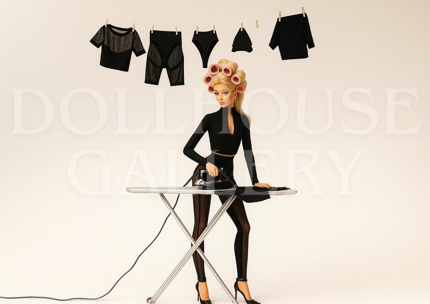 Fashion Doll Wall Art – Modern Glam Home Decor Print