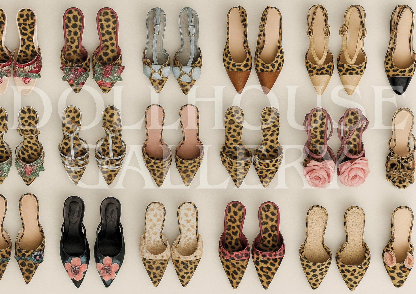 Leopard Luxe Heels Art Print – Modern Fashion Wall Art