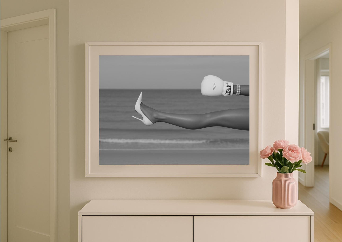 Modern Surrealism Art Print – Monochrome Fashion Photography Wall Art