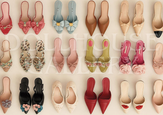 Luxury Shoe Collection Art Print – Chic Modern Wall Art