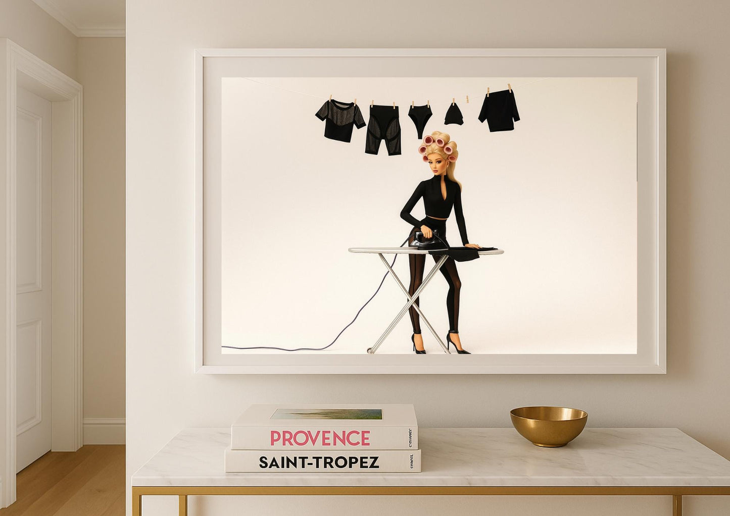 Fashion Doll Wall Art – Modern Glam Home Decor Print