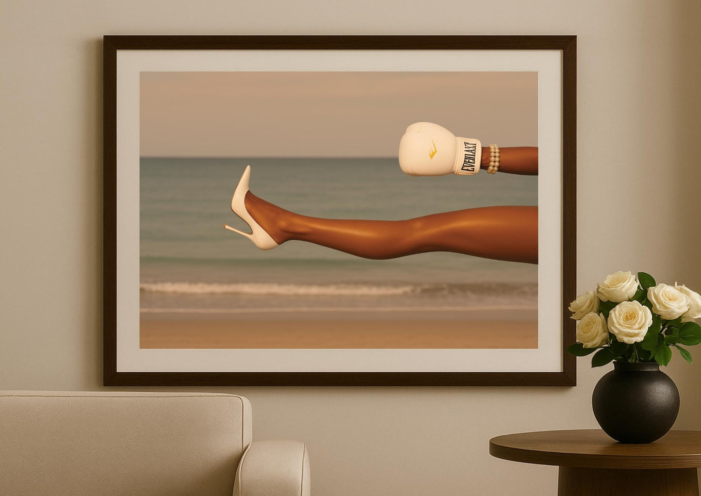 Power & Poise Art Print – Modern Feminine Strength Wall Decor