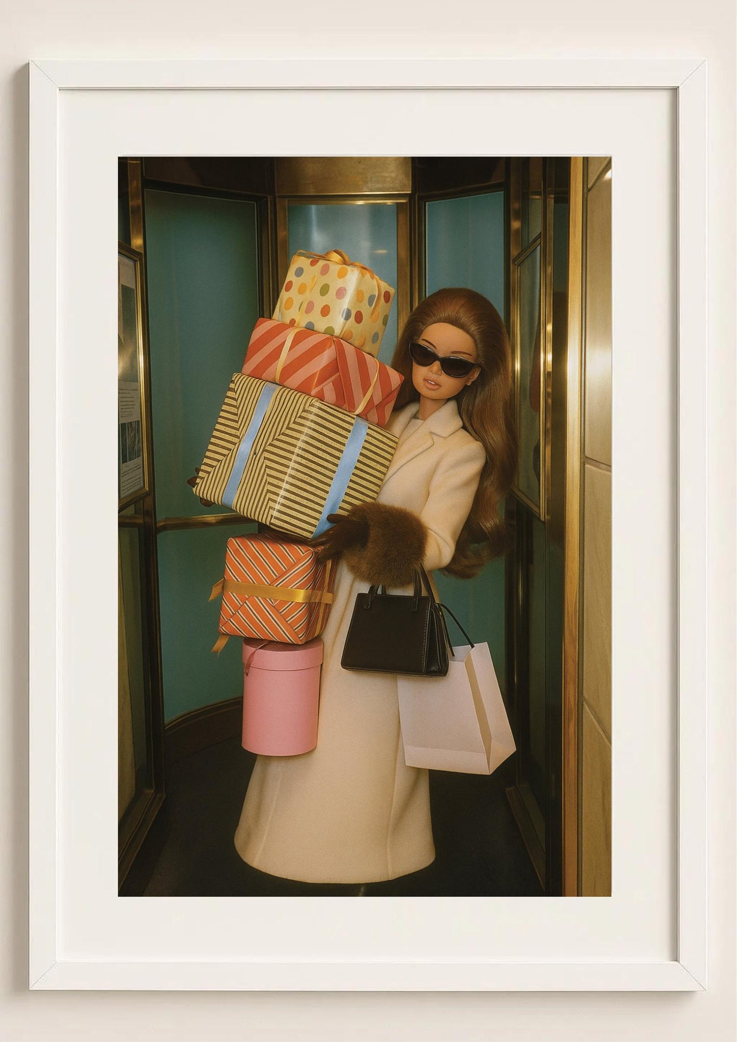 The Shopper Art Print – Mid-Century Glamour Fashion Wall Art