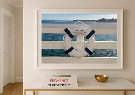 Summer Club Art Print – Coastal Minimalist Wall Art