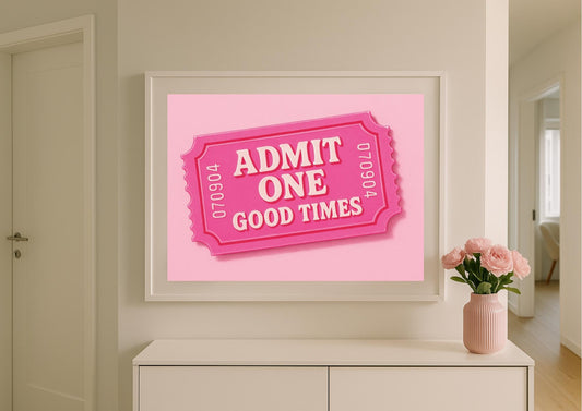Good Times Art Print – Retro Pop Art Wall Decor