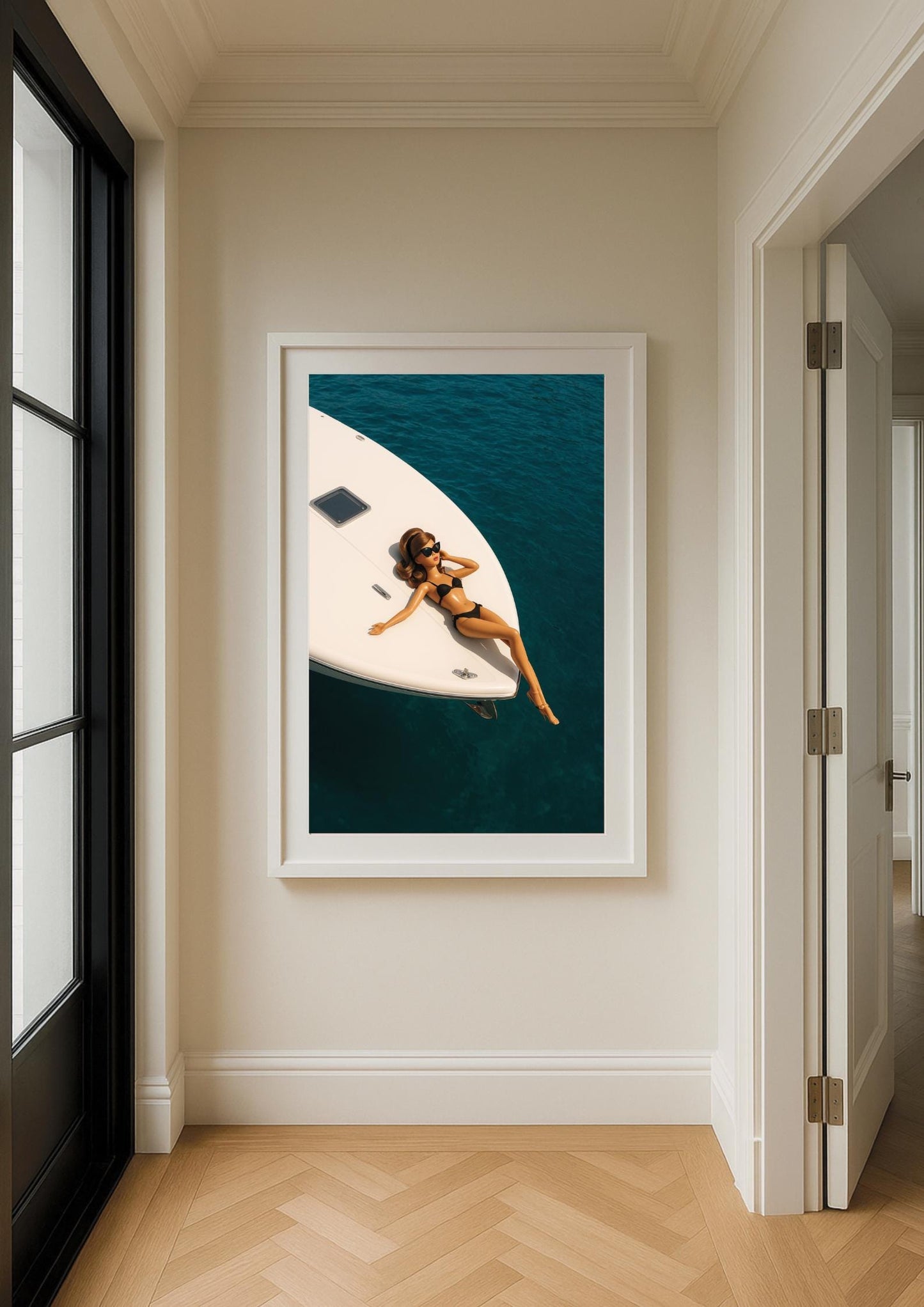 Vintage Yacht Glamour Art Print – Slim Aarons Inspired Coastal Wall Art