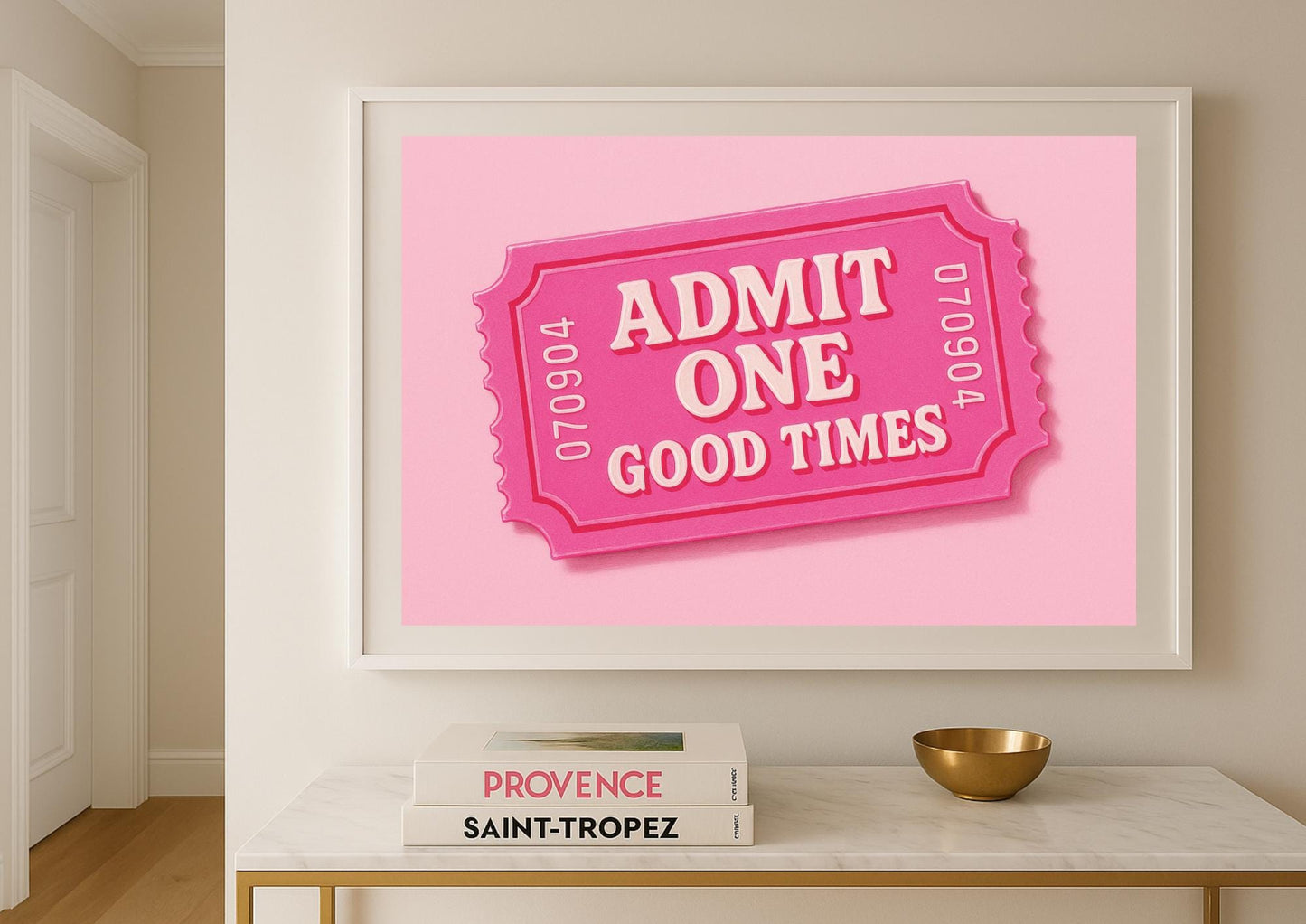 Good Times Art Print – Retro Pop Art Wall Decor