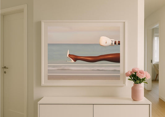 Knockout Art Print – Modern Glamour Empowerment Portrait