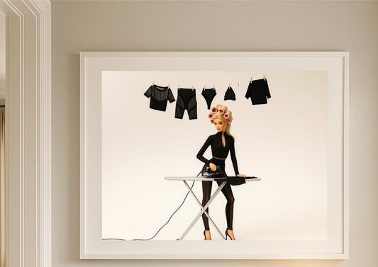 Fashion Doll Wall Art – Modern Glam Home Decor Print