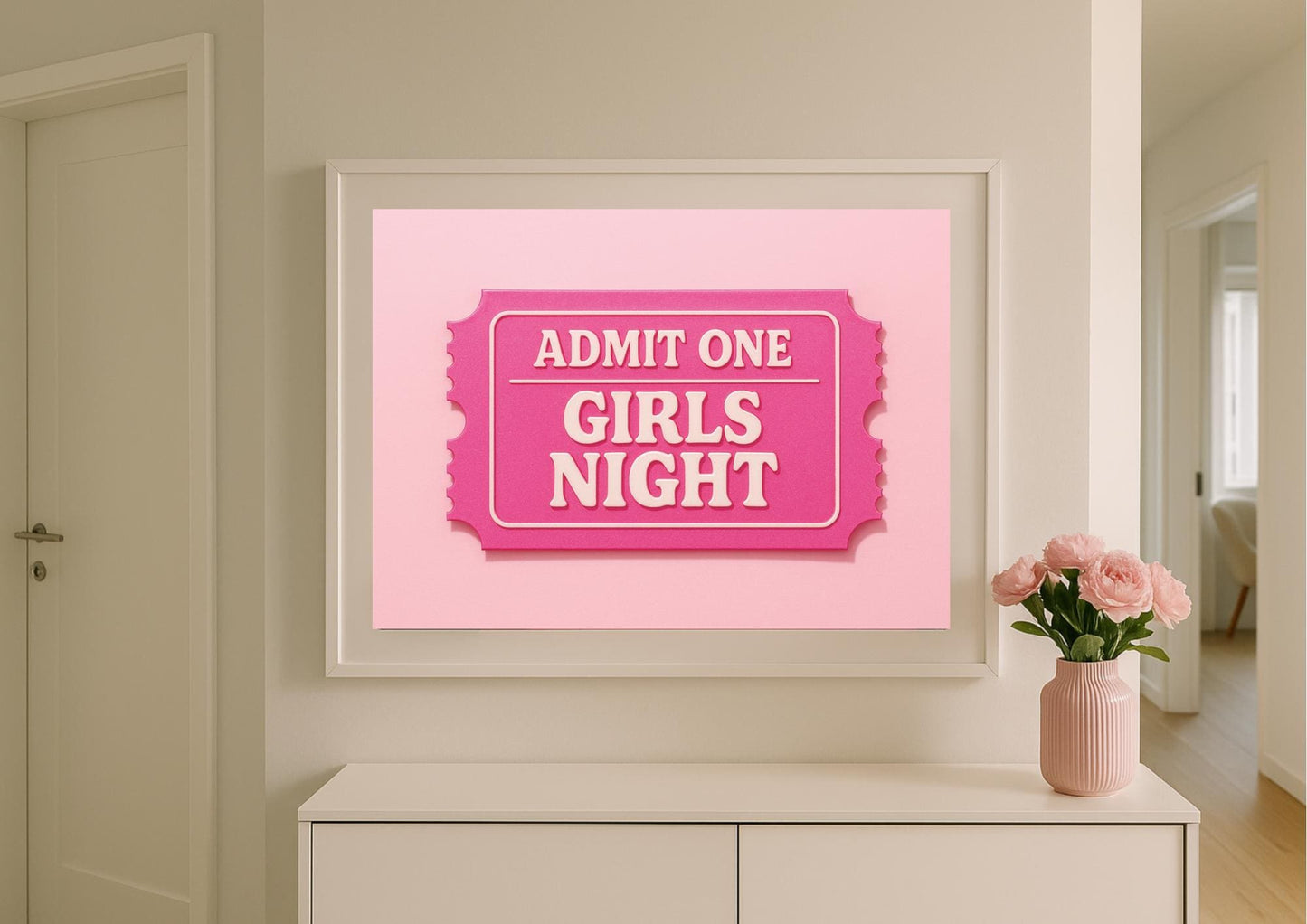Girls Night Art Print – Pop Art Wall Decor