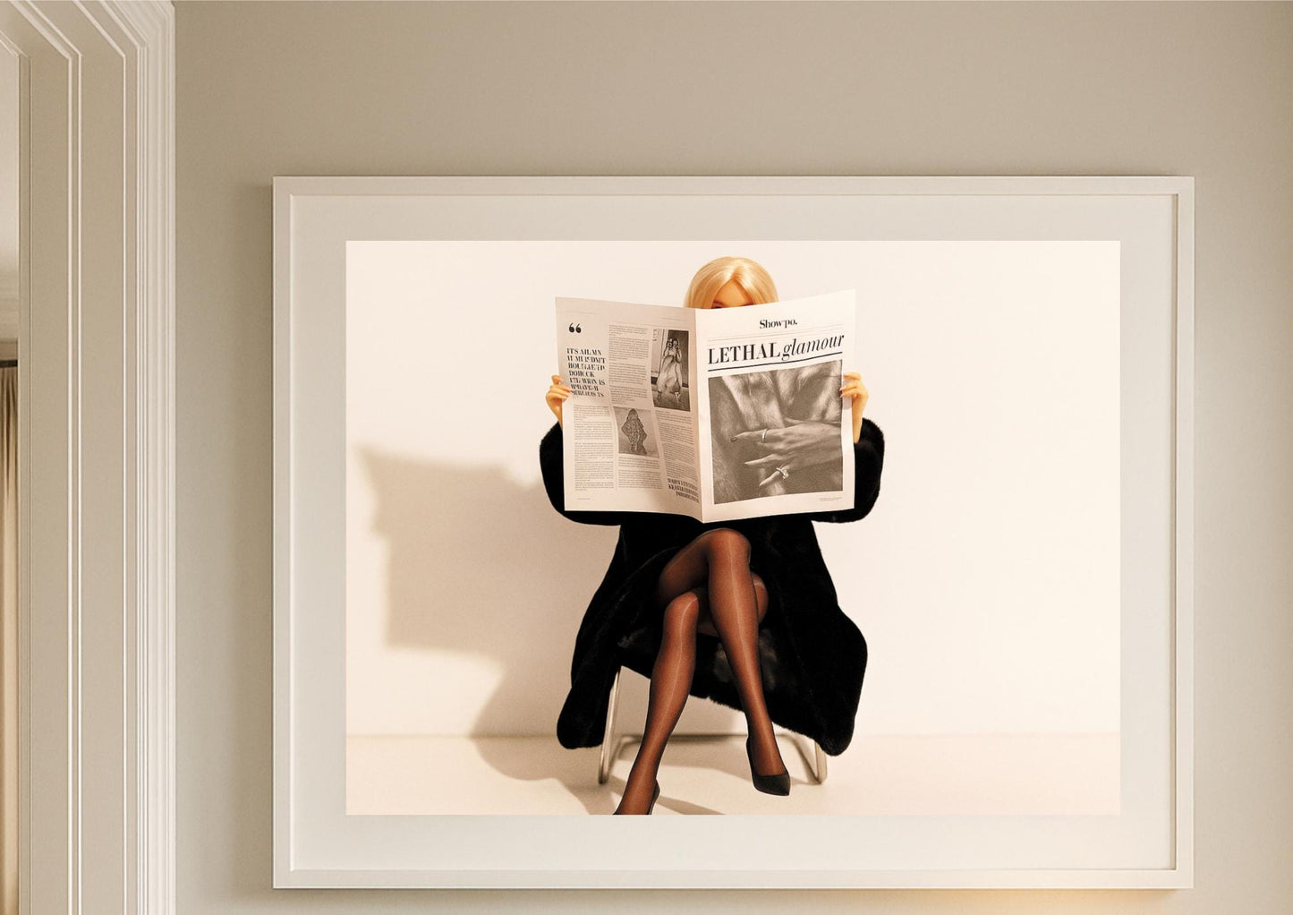 Vintage Editorial Art Print – Fashion Photography Inspired Wall Decor