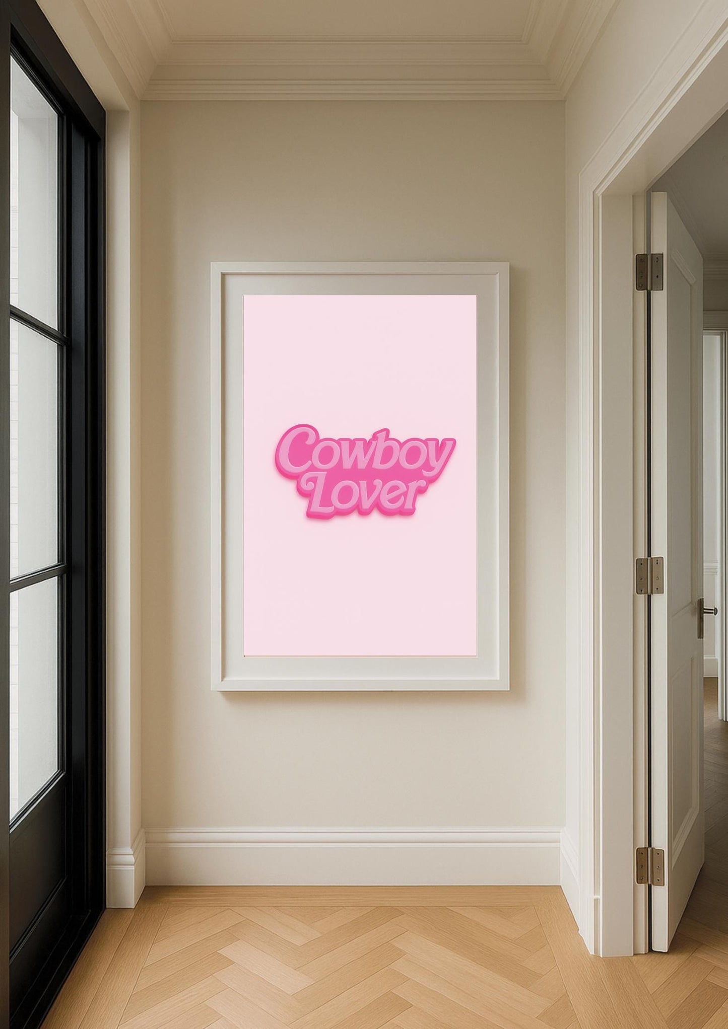 Cowboy Lover Art Print – Modern Western Pop Art Wall Decor