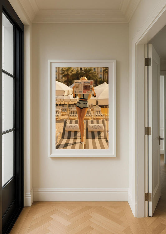 French Riviera Glamour Art Print – Slim Aarons Inspired Coastal Wall Art