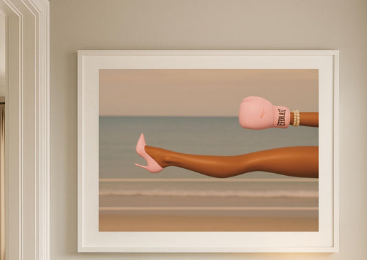 Feminine Strength Art Print – Modern Glam Empowerment Wall Decor