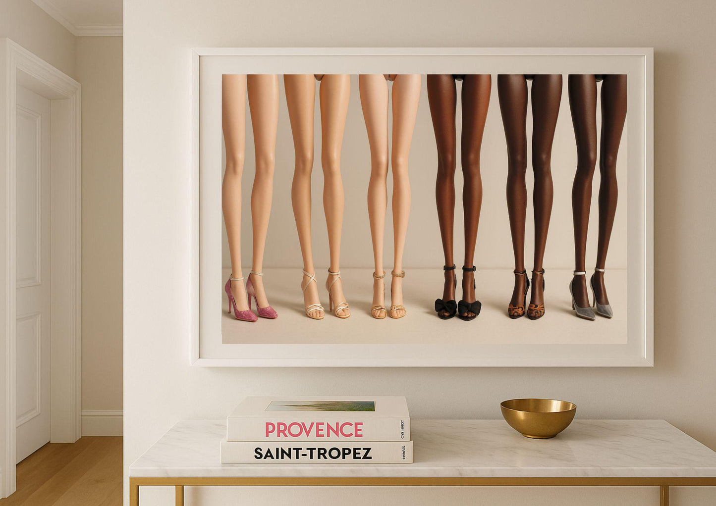 Heels in Harmony Art Print – Modern Fashion Diversity Wall Art