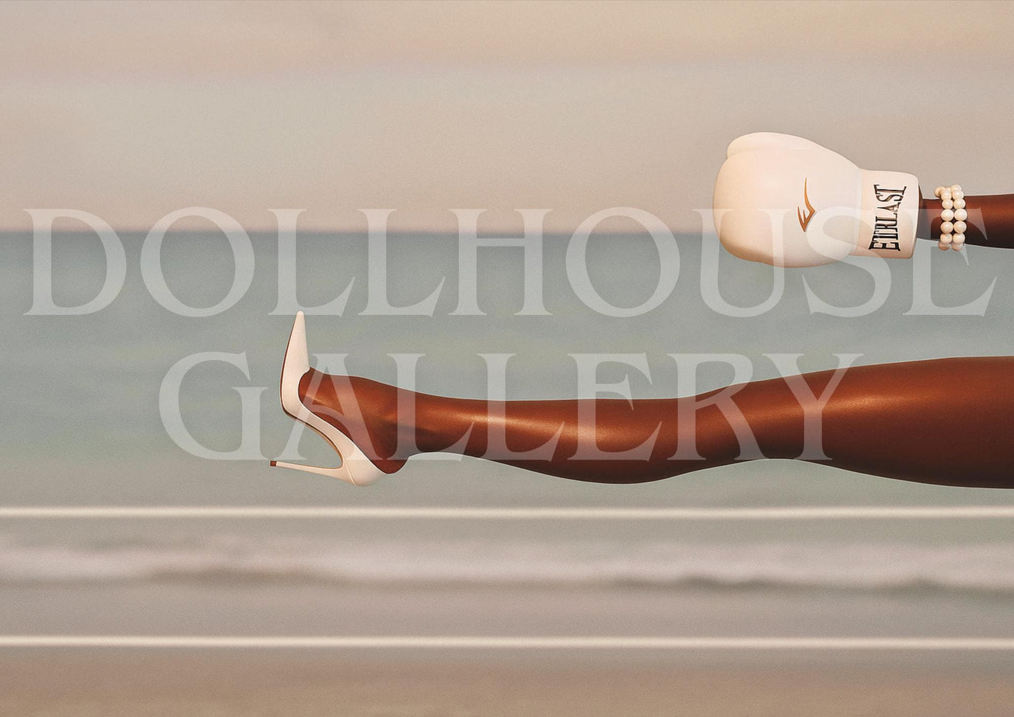 Knockout Art Print – Modern Glamour Empowerment Portrait