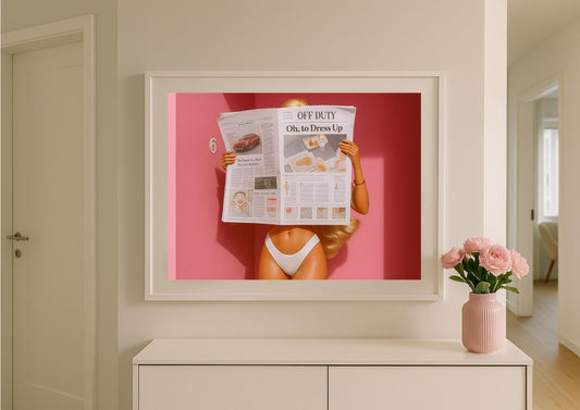 Off Duty Art Print – Modern Pop Art Fashion Wall Decor