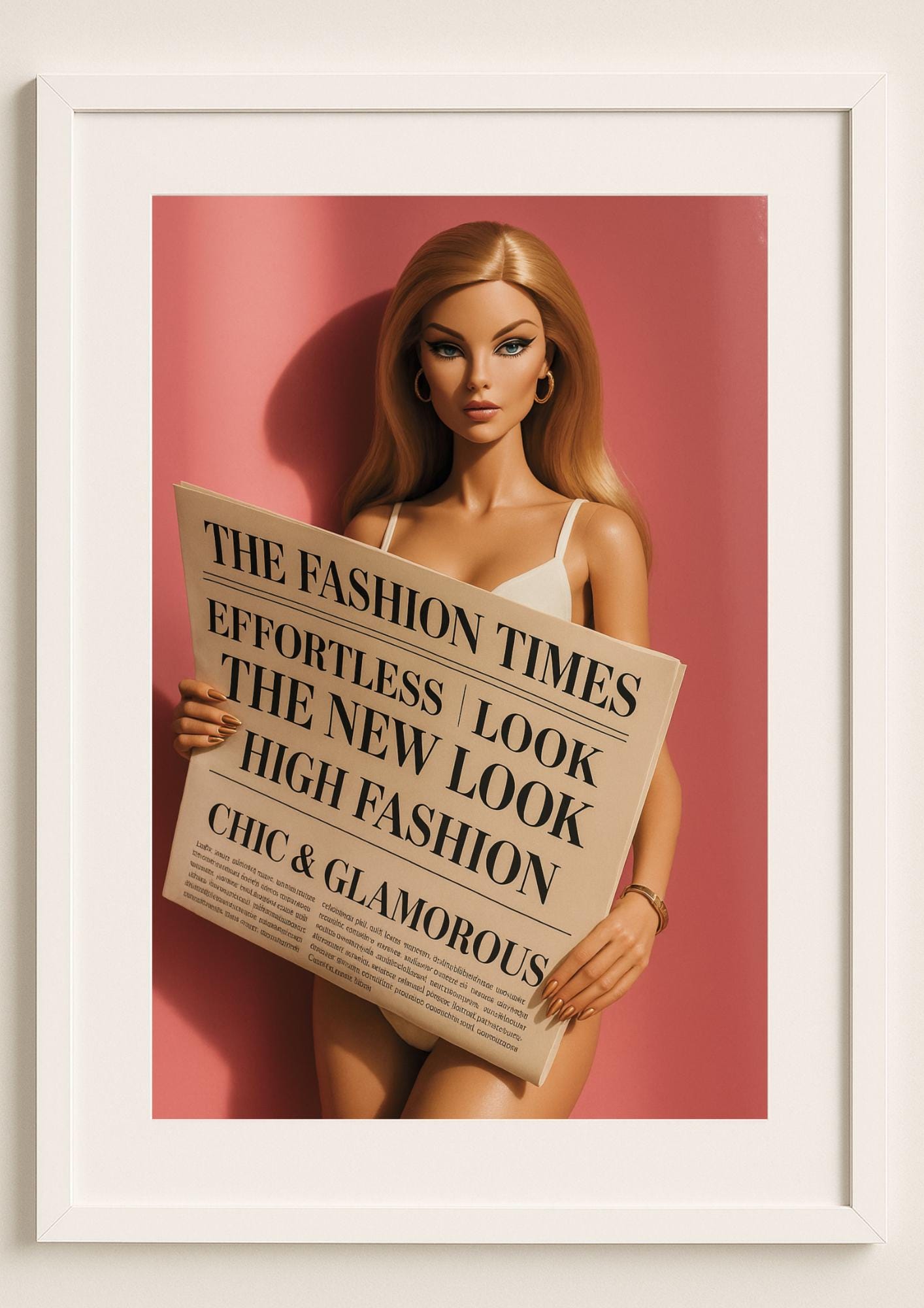 The Fashion Times Art Print – High Fashion Editorial Wall Art