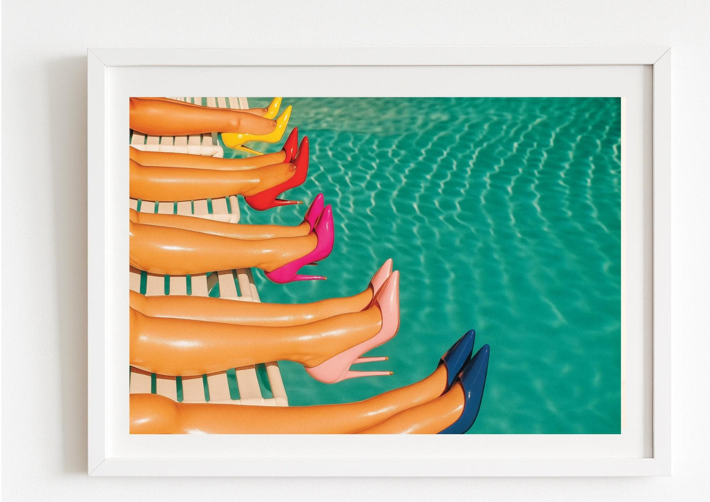 Poolside Heels Art Print – Slim Aarons Inspired Fashion Wall Decor