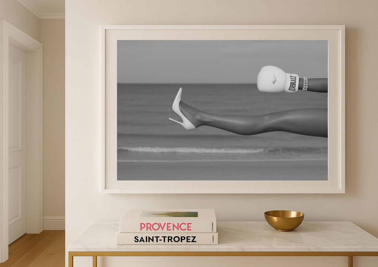 Modern Surrealism Art Print – Monochrome Fashion Photography Wall Art