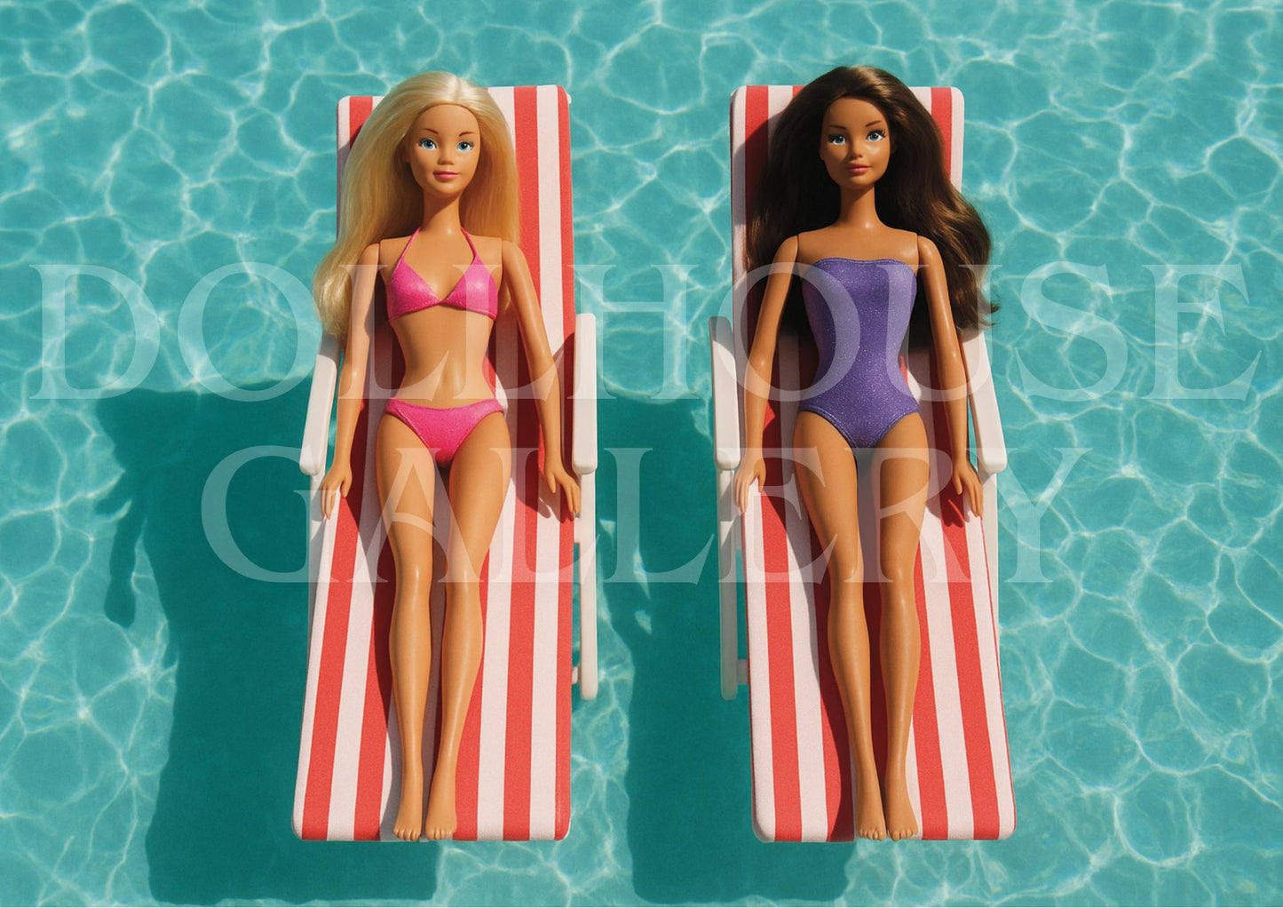 Retro Poolside Art Print – Summer Pop Wall Decor