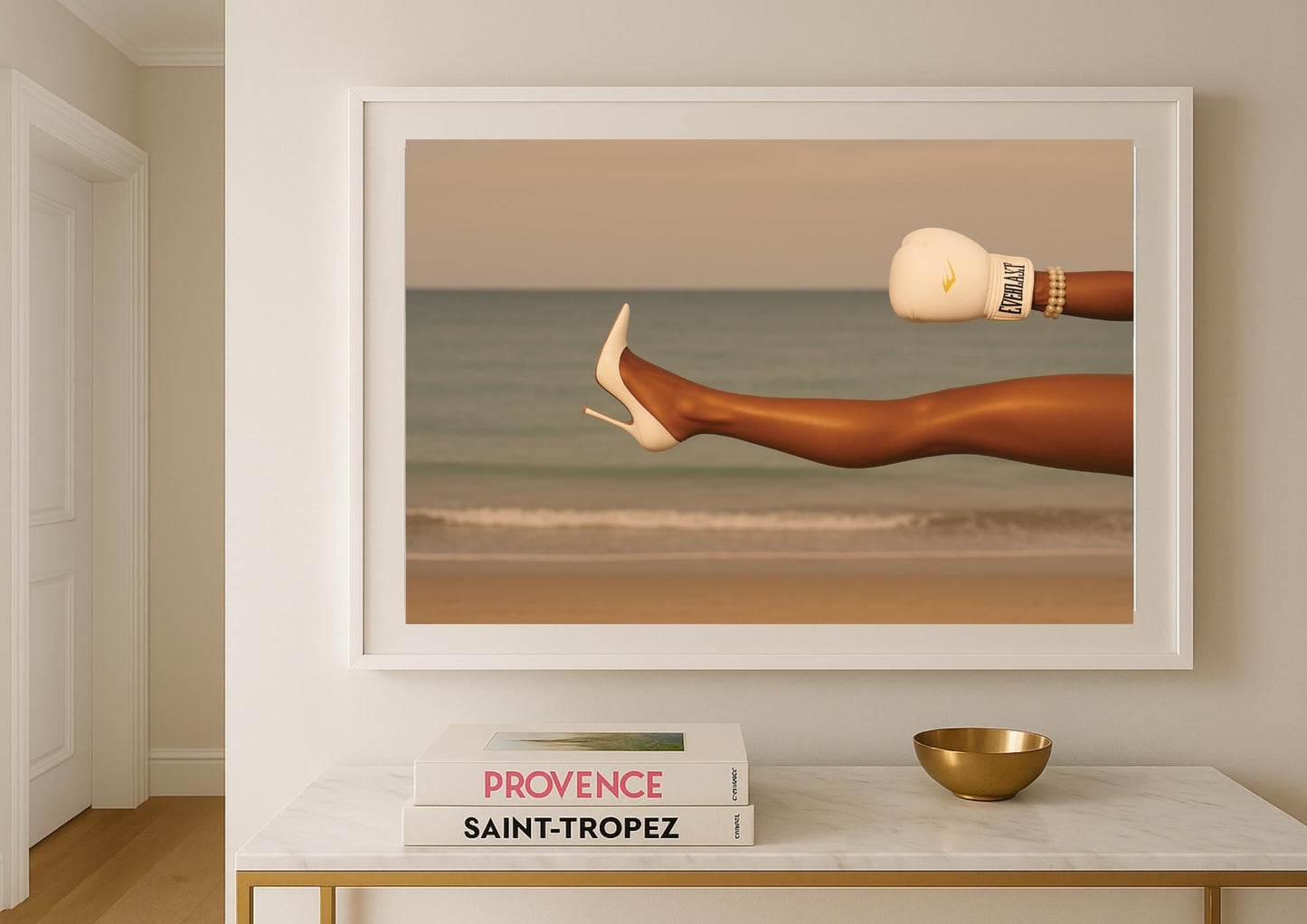 Power & Poise Art Print – Modern Feminine Strength Wall Decor