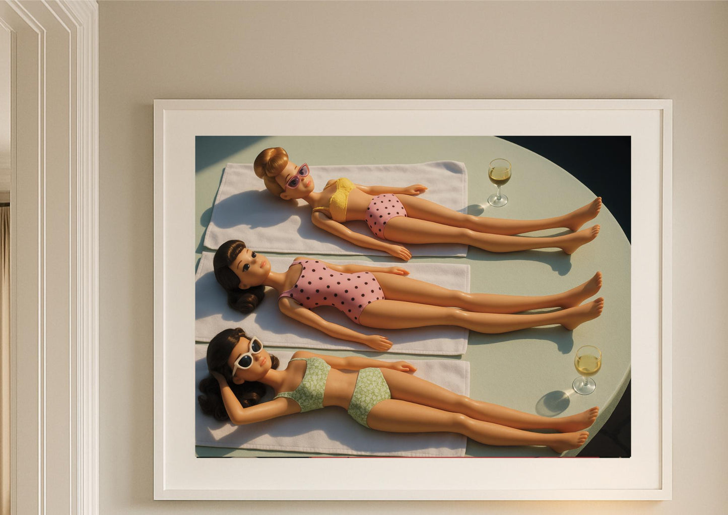 Vintage Poolside Fashion Art Print – Slim Aarons Inspired Wall Art