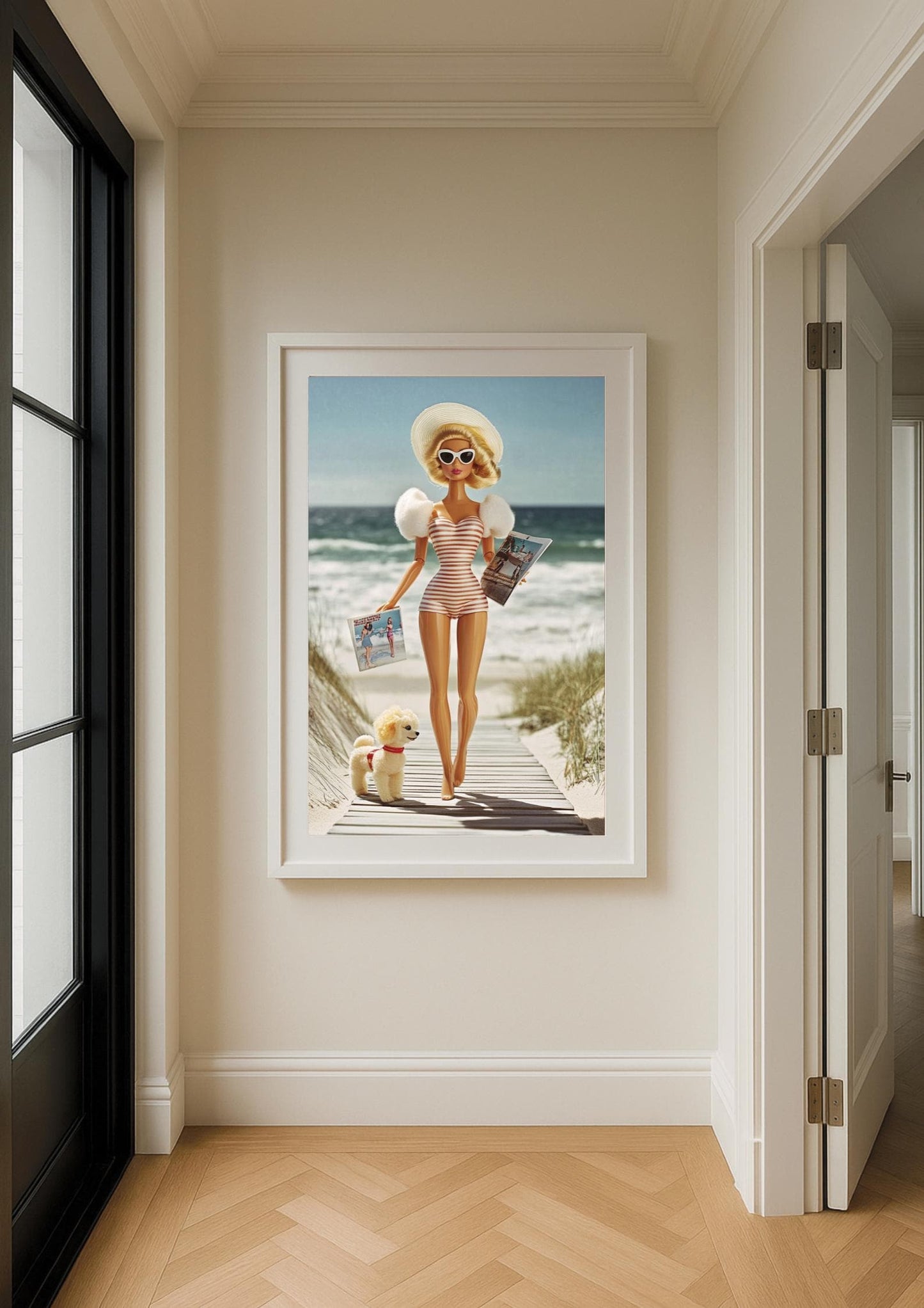 Coastal Muse Art Print – Slim Aarons Inspired Seaside Glamour