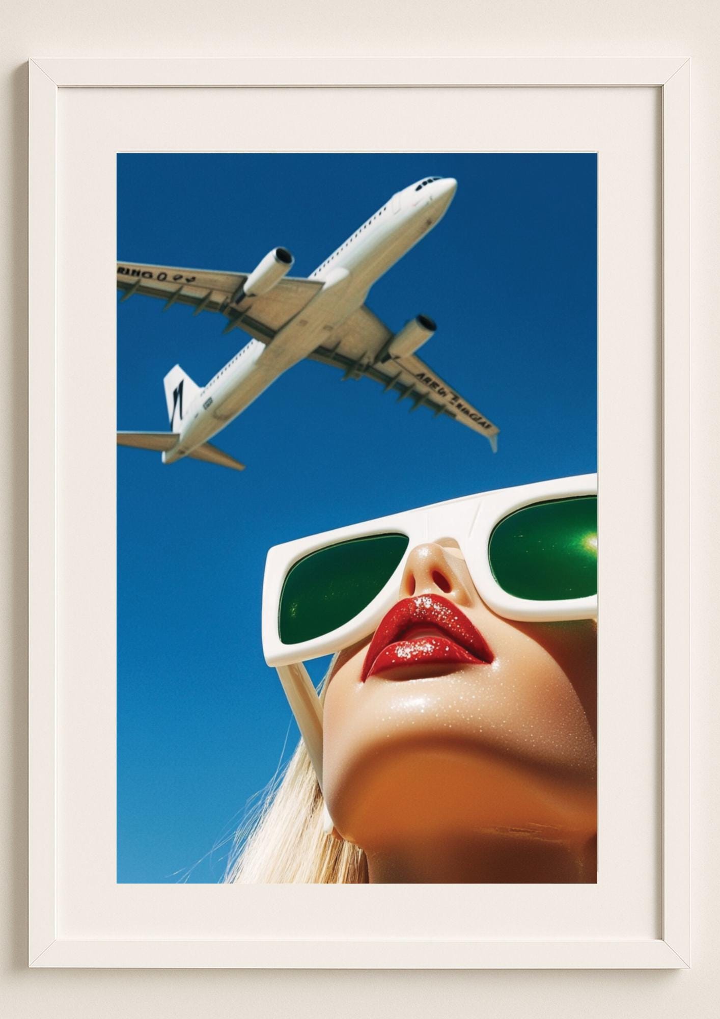 Jet-Set Pop Art Print – Modern Fashion Photography Wall Art