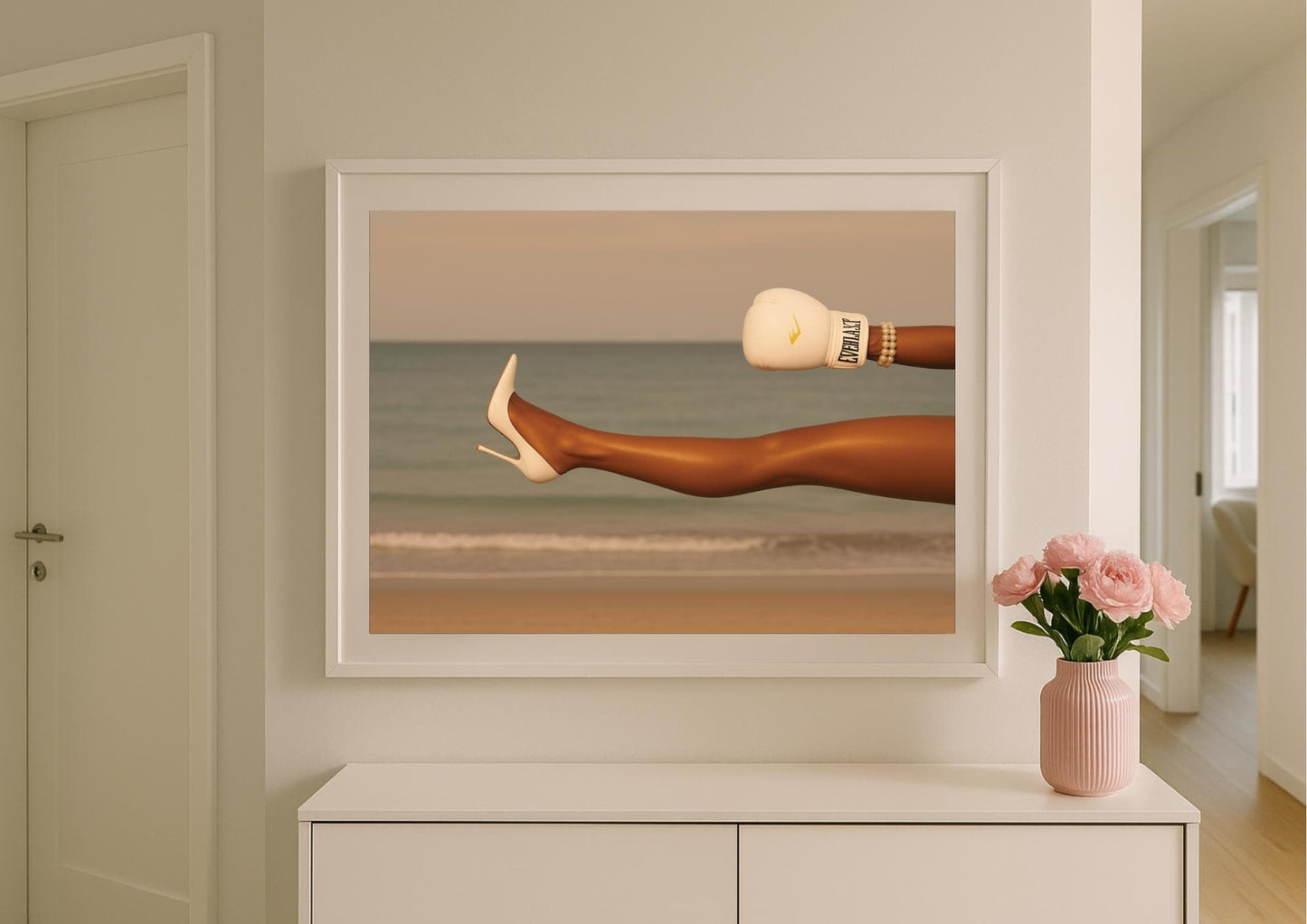 Power & Poise Art Print – Modern Feminine Strength Wall Decor