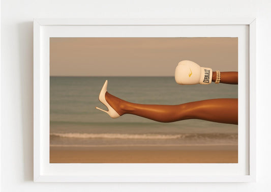 Power & Poise Art Print – Modern Feminine Strength Wall Decor