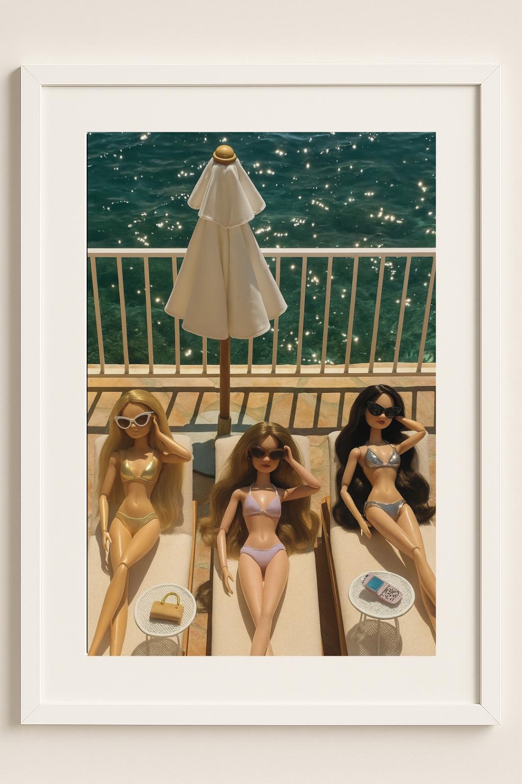 Luxury Riviera Art Print – Slim Aarons Inspired Poolside Wall Art