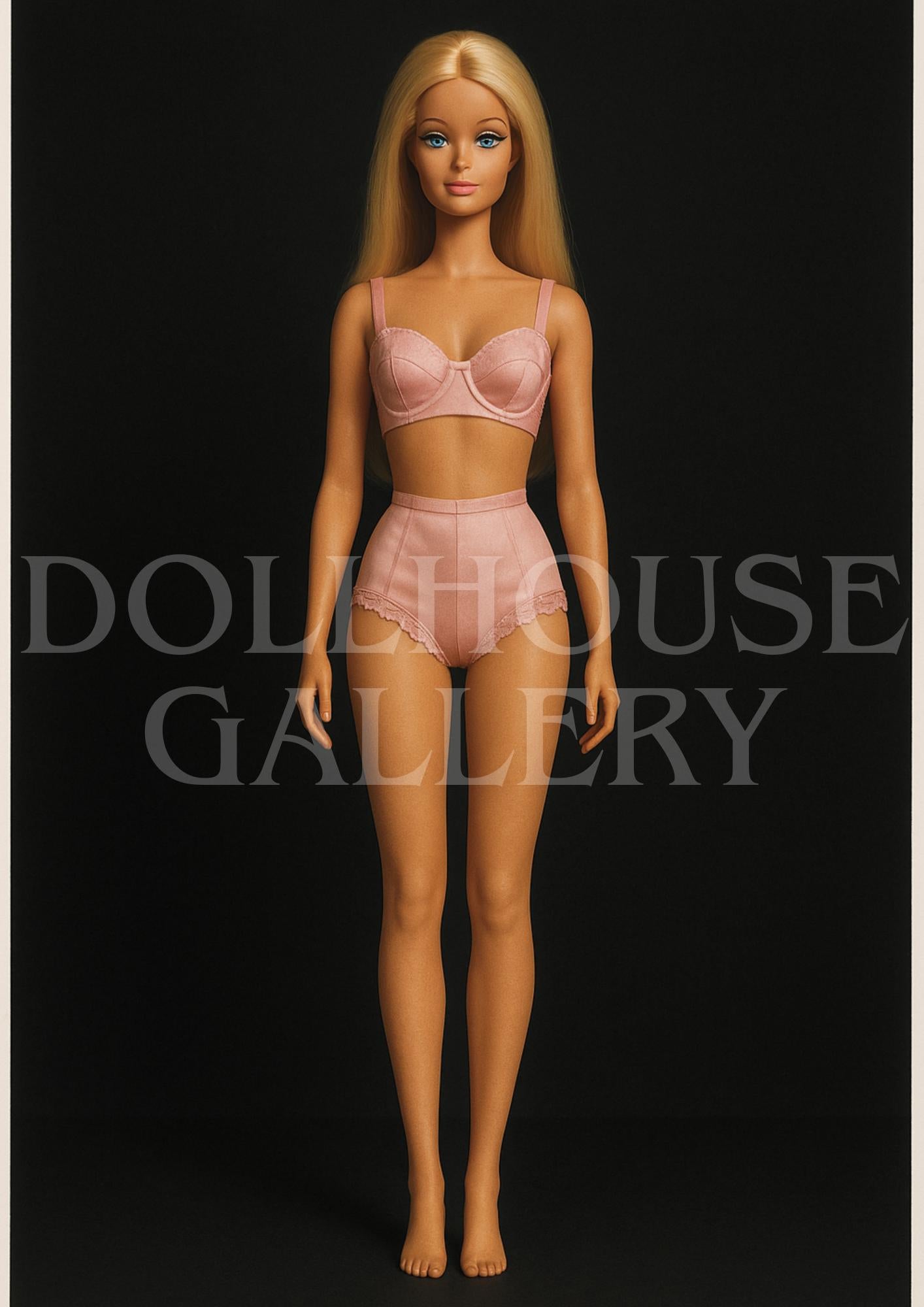 Vintage-Inspired Fashion Portrait Art Print – Minimalist Retro Wall Decor