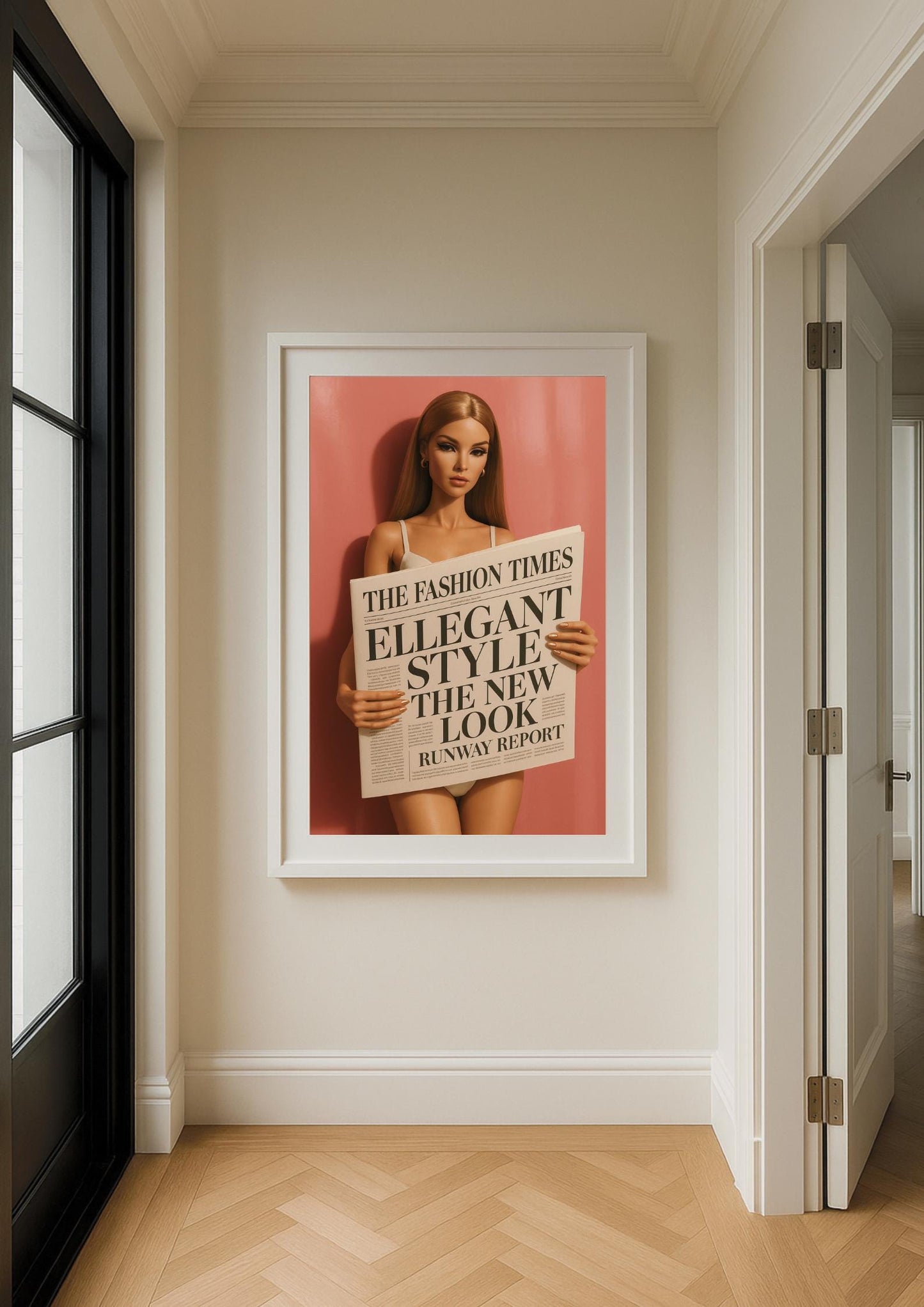 The New Look Art Print – Elegant Fashion Editorial Wall Decor