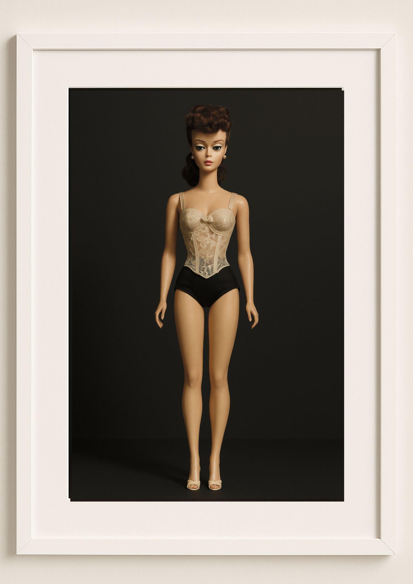 Noir Muse Art Print – Vintage Minimalist Portrait Wall Art